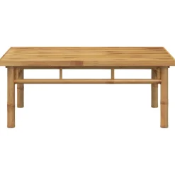 Mesa de centro Canarias para exterior bambú 35x90x50 cm