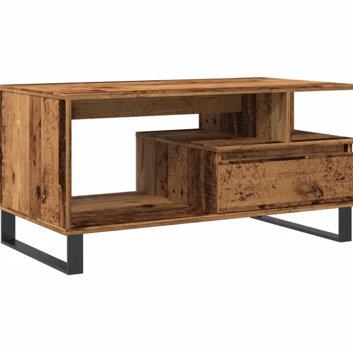 Mesa de centro Cerezo compartimento + 1 cajón 45x90x49 cm