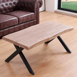 Mesa de centro elevable Xena tapa irregular 47-62x120x60-66 cm
