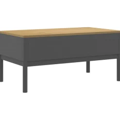 Mesa de centro Floro 2 cajones madera de pino 45x99x55,5 cm