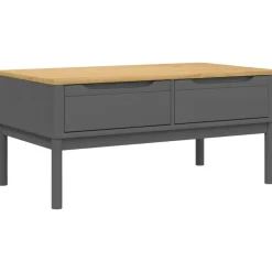Mesa de centro Floro 2 cajones madera de pino 45x99x55,5 cm