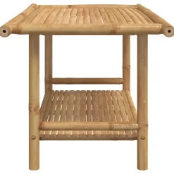 Mesa de centro Force estante inferior bambú 45x90x50 cm