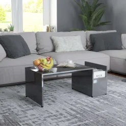 Mesa de centro Formosa con compartimento lateral 35x90x45 cm