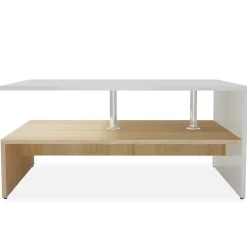 Mesa de centro Lisa estante inferior 42x90x59 cm