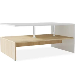Mesa de centro Lisa estante inferior 42x90x59 cm