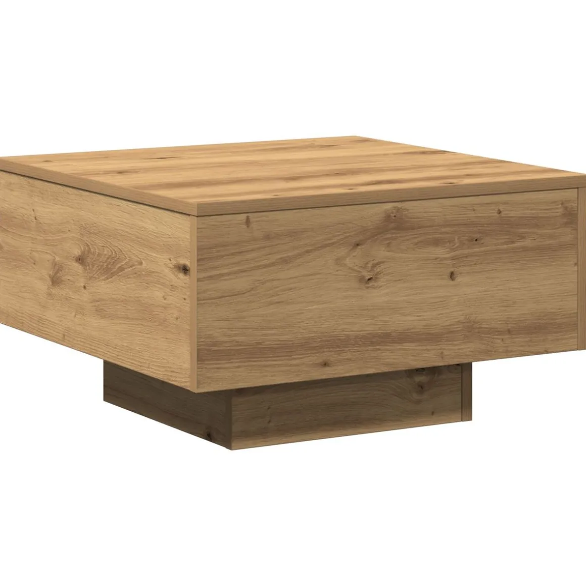 Mesa de centro Nueva York diseño fijo roble 31x55x55 cm