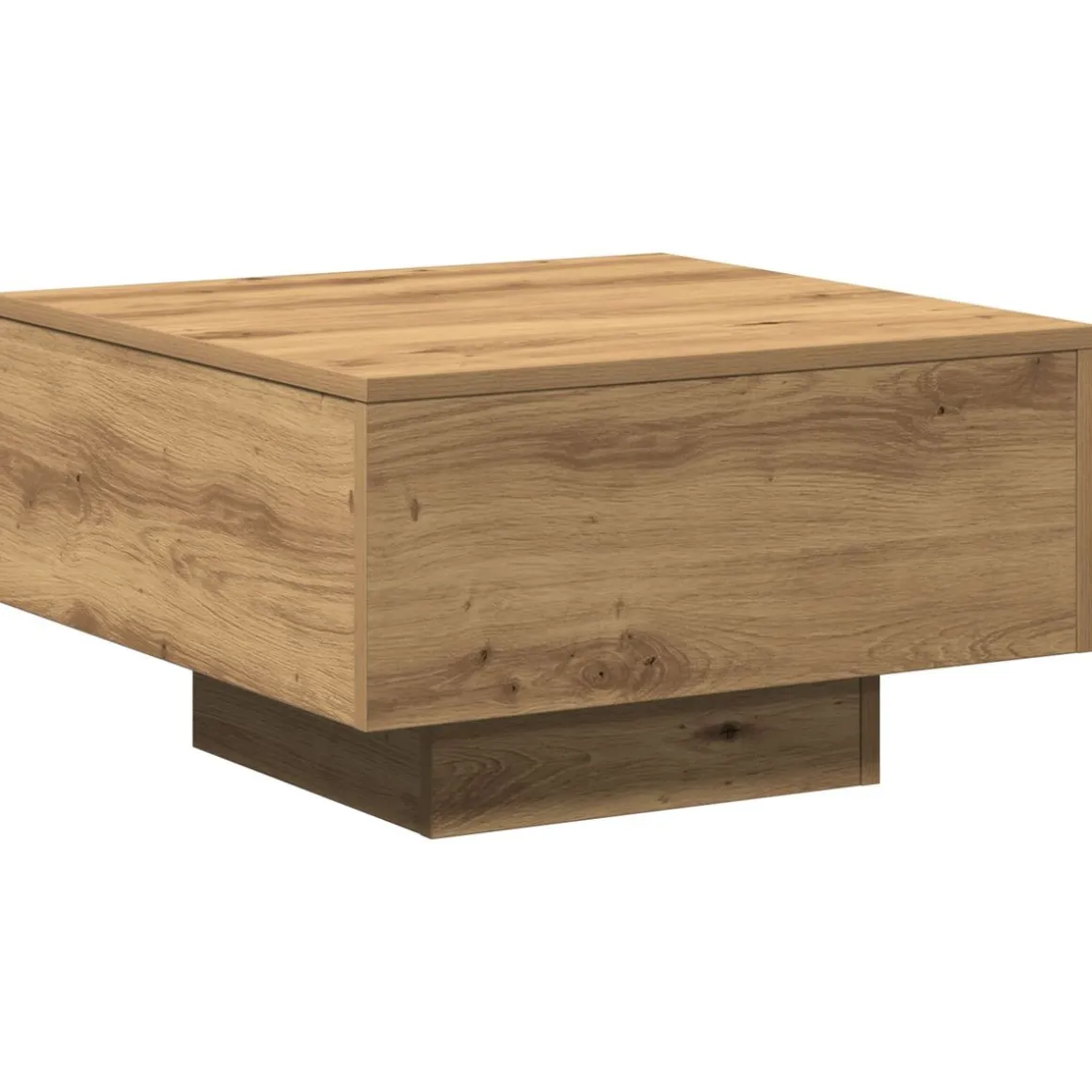 Mesa de centro Nueva York diseño fijo roble 31x55x55 cm