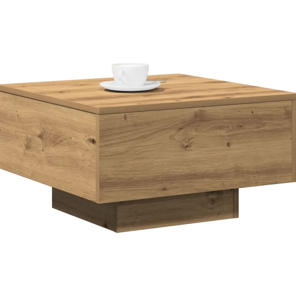 Mesa de centro Nueva York diseño fijo roble 31x55x55 cm