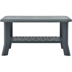 Mesa de centro Polka de exterior con estante inferior 46x90x60 cm