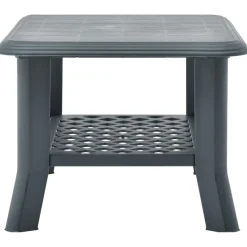Mesa de centro Polka de exterior con estante inferior 46x90x60 cm