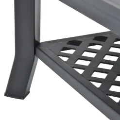 Mesa de centro Polka de exterior con estante inferior 46x90x60 cm
