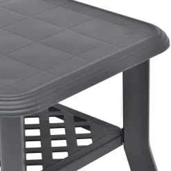 Mesa de centro Polka de exterior con estante inferior 46x90x60 cm