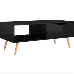 Mesa de centro Ronela 1 cajón diseño nórdico 43x100x49,5 cm