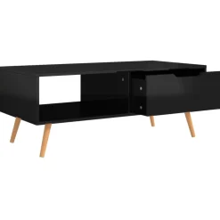Mesa de centro Ronela 1 cajón diseño nórdico 43x100x49,5 cm