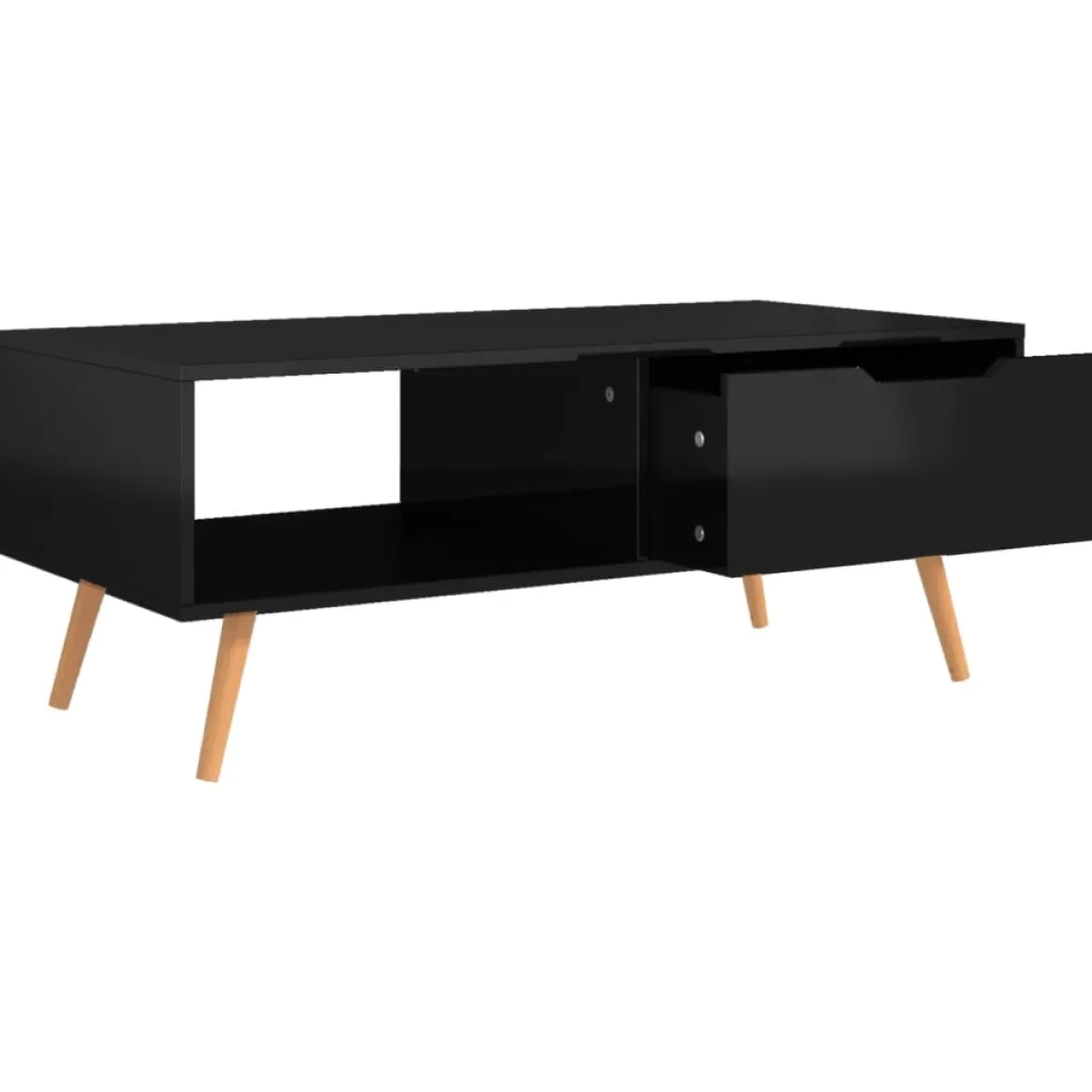 Mesa de centro Ronela 1 cajón diseño nórdico 43x100x49,5 cm
