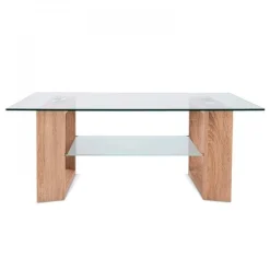Mesa de centro Tara cristal cambria 43x110x70 cm