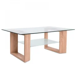 Mesa de centro Tara cristal cambria 43x110x70 cm