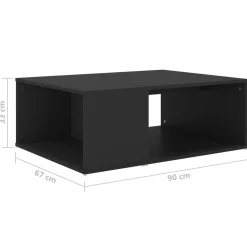 Mesa de centro Veha 2 compartimentos 33x90x67 cm