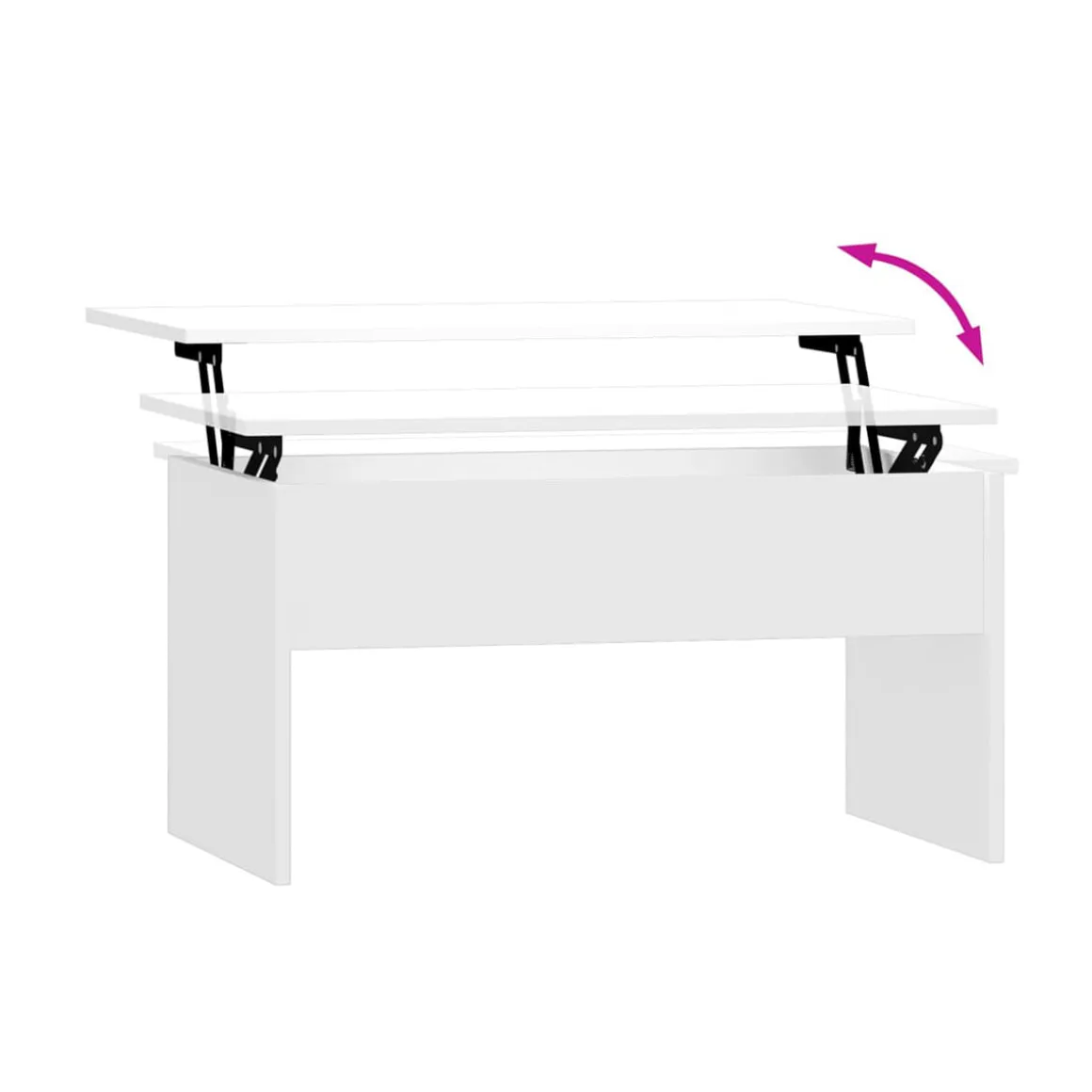 Mesa de centro Zena elevable 41,5-55x80x50,5 cm
