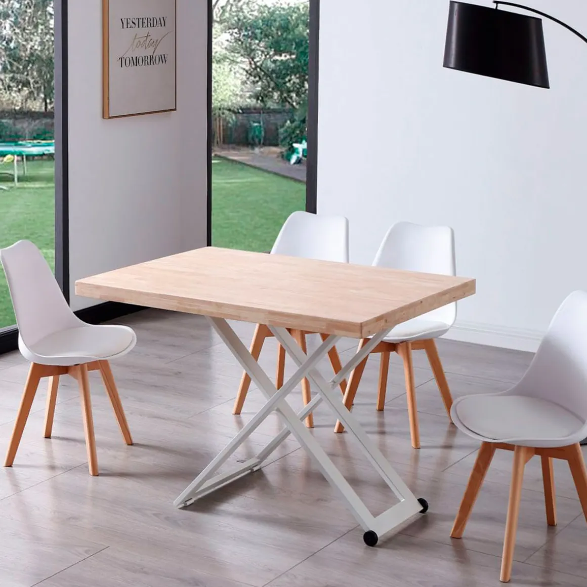 Mesa de centro Zoe elevable con tapa regular 49-76x120x80 cm