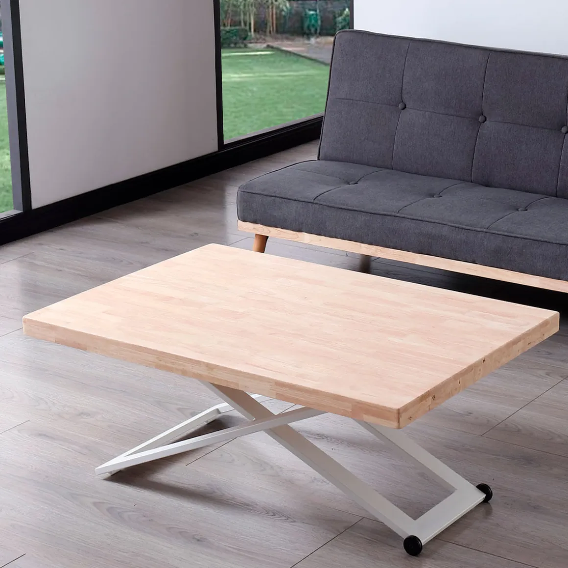 Mesa de centro Zoe elevable con tapa regular 49-76x120x80 cm
