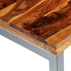 Mesa de comedor Almarza rectangular madera de sheesham natural 76x115x55 cm