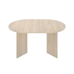 Mesa de comedor Bari diseño extensible natural 76,3x140x90 cm