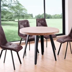 Mesa de comedor Berg diseño fijo Ø100x76 cm