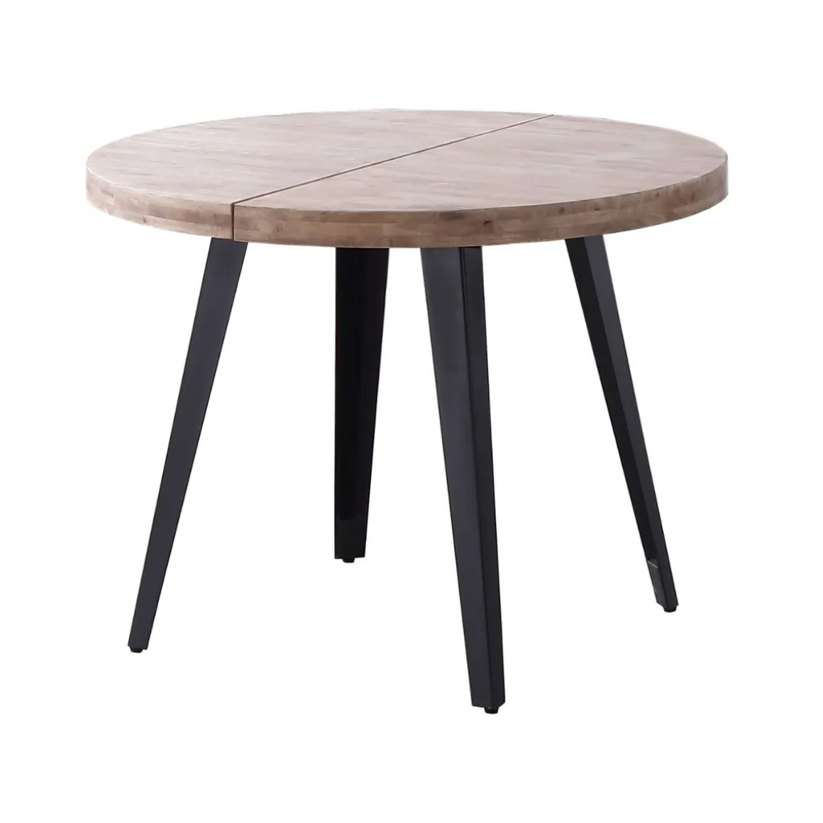 Mesa de comedor Berg extensible diseño redondo 76x120-160-200x120 cm