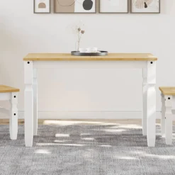 Mesa de comedor Corona madera de pino 75x112x60 cm