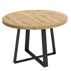 Mesa de comedor Duna redonda nordic/negro Ø120x75 cm