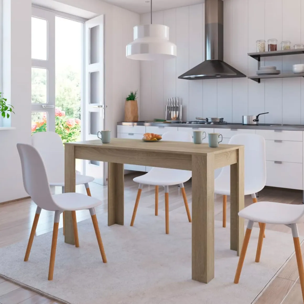 Mesa de comedor Elba rectangular 76x120x60 cm