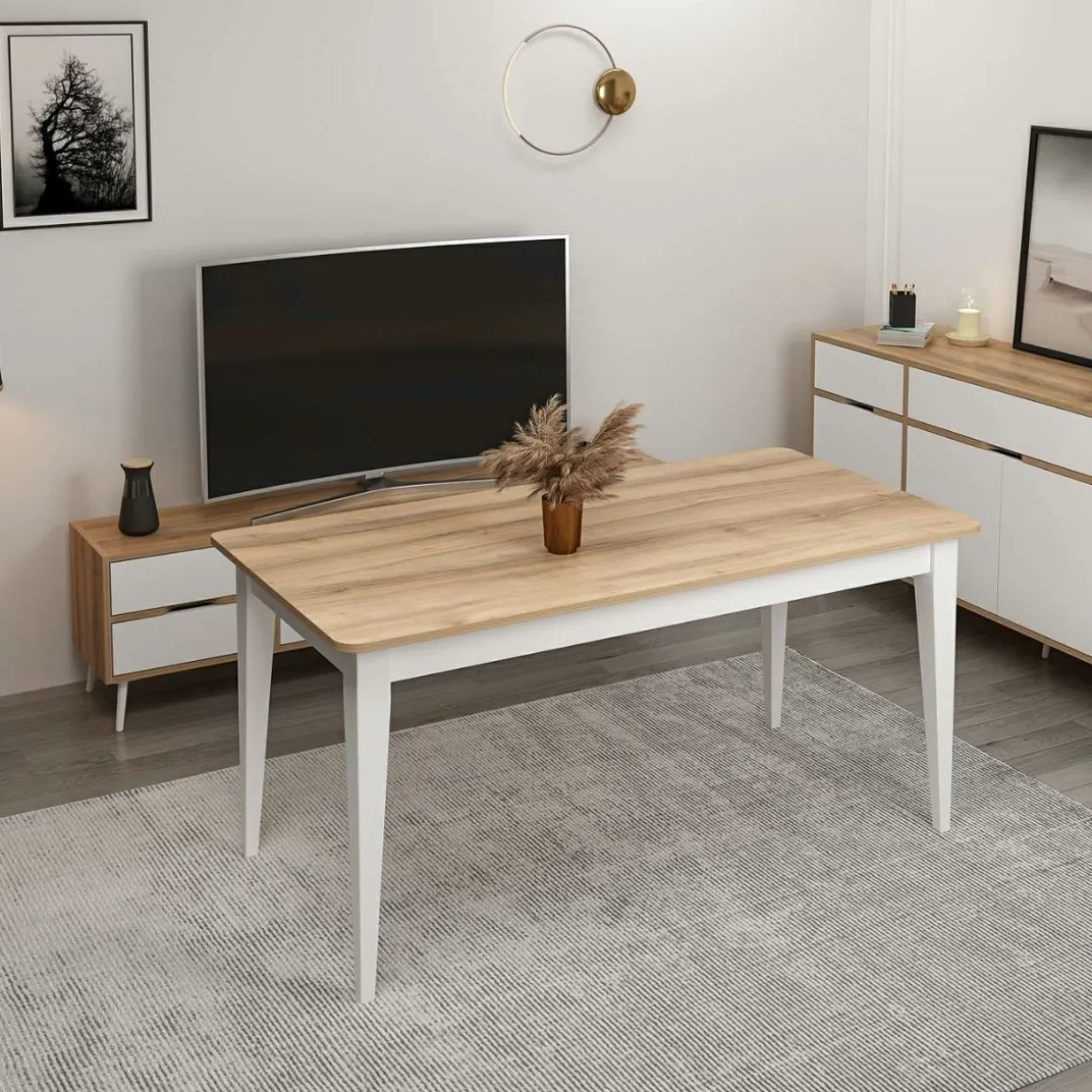 Mesa de comedor Elina extensible 76x160-200x80 cm