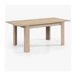 Mesa de comedor Kendra extensible roble canadian 78x140-190x90 cm