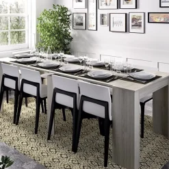 Mesa de comedor Kiona diseño extensible 77x54-239x90 cm