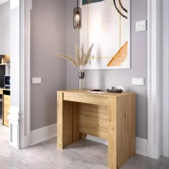 Mesa de comedor Kiona diseño extensible 77x54-239x90 cm