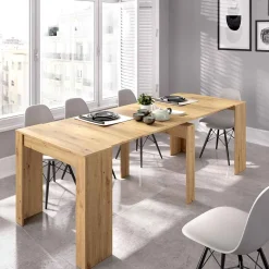 Mesa de comedor Kiona diseño extensible 77x54-239x90 cm