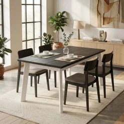 Mesa de comedor Kroma diseño fijo 74x194x90 cm
