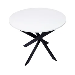 Mesa de comedor Kroma redonda diseño fijo Ø90x77 cm