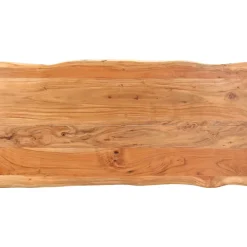Mesa de comedor Loira rectangular madera maciza 76x140x70 cm