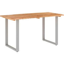 Mesa de comedor Loira rectangular madera maciza 76x140x70 cm