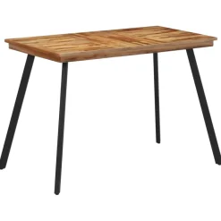 Mesa de comedor madera maciza de teca 120x62x76 cm