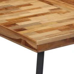 Mesa de comedor madera maciza de teca 120x62x76 cm