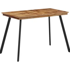 Mesa de comedor madera maciza de teca 120x62x76 cm