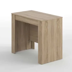 Mesa de comedor Malvin 5 posiciones roble 78x51-237x90 cm