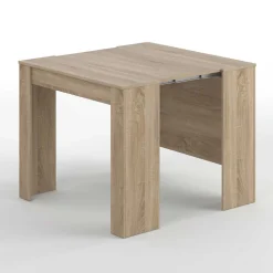 Mesa de comedor Malvin 5 posiciones roble 78x51-237x90 cm