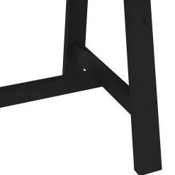 Mesa de comedor Noain diseño A madera de pino natural/negro 75x180x90 cm