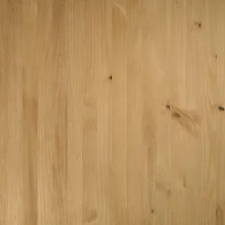 Mesa de comedor Noain diseño U madera de pino natural/negro 75x160x90 cm