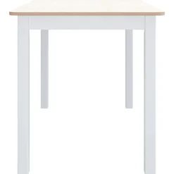 Mesa de comedor Noia rectangular madera de caucho 75x114x71 cm