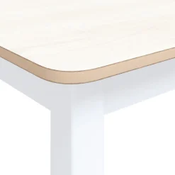Mesa de comedor Noia rectangular madera de caucho 75x114x71 cm
